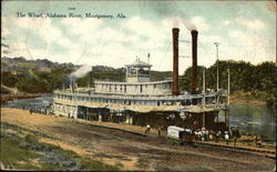 The Wharf, Alabama River Montgomery, AL Postcard Postcard Postcard