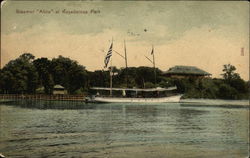 Steamer "Alice" at Kayadeross Park Postcard