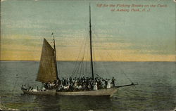 Off for the Fishing Banks on the Carib Postcard