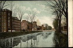 Canal and Mills Lewiston, ME Postcard Postcard Postcard