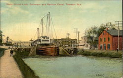 State Street Lock, Delaware and Raritan Canal Trenton, NJ Postcard Postcard Postcard