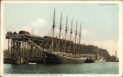 The Norfolk and Western Coal Piers Postcard