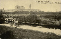 Bayou LaFourche Near Donaldsonville Rice Mill Postcard