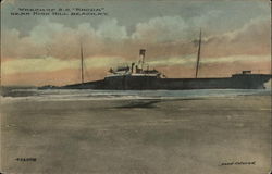 Wreck of the SS "Rhoda" Postcard