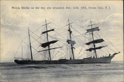 Wreck Sindia on the day she stranded, December 15, 1901 Postcard