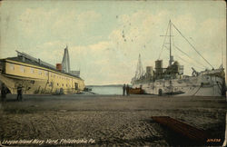 League Island Navy Yard Postcard