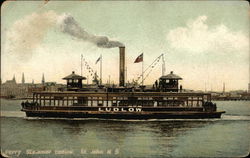 Ferry Steamer Ludlow Saint John, NB Canada New Brunswick Postcard Postcard Postcard