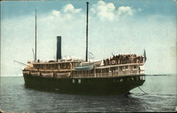 SS Mauna Kea on the Water Postcard