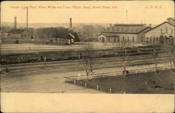 Electric Light Plant, Water Works and Union Pacific Shops North Platte, NE Postcard Postcard Postcard