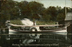 Steamer Pennesseewassee Landing at Wharf Postcard