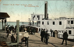 Steamer "HB Plant" at ACL Dock St. Petersburg, FL Postcard Postcard Postcard