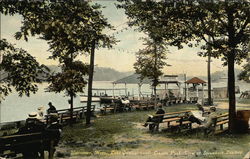 View of Steamboat Landing Postcard