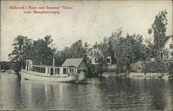 Holbrook's Point and Steamer "Yioco" Lake Memphremagog, VT Postcard Postcard Postcard