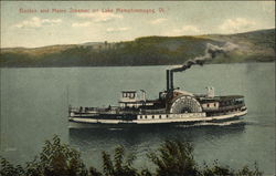 Boston and Maine Steamer Lake Memphremagog, VT Postcard Postcard Postcard