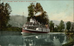 Steamer "Idaho" on the Water St. Joe River, ID Postcard Postcard Postcard