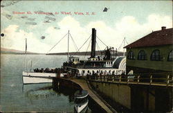 Steamer Mt Washington At Wharf Postcard