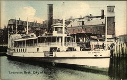 Excursion Boat, City of Newport Postcard