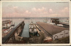 Southern Railway Terminals on the Waterfront Mobile, AL Postcard Postcard Postcard