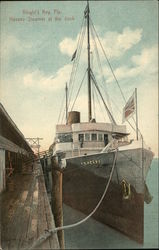 Havana Steamer at the Dock Postcard