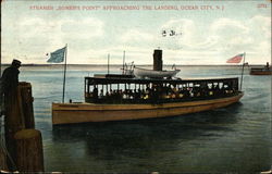 Steamer "Somer's Point" Approaching the Landing Ocean City, NJ Postcard Postcard Postcard