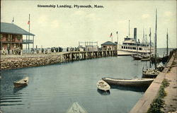 Steamship Landing Plymouth, MA Postcard Postcard Postcard