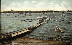 Marblehead Harbor and Pier Postcard