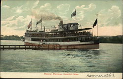 Steamer Merrimac on the Water Postcard