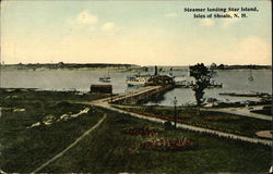 Steamer Landing Star Island Postcard