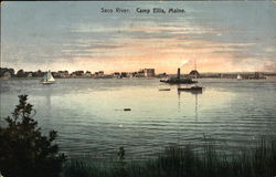 Saco River View at Dusk Postcard