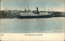 View of Waterfront Eastport, ME Postcard Postcard Postcard