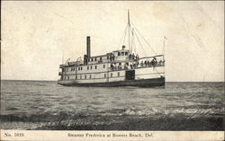 Steamer Frederica at Bowers Beach Postcard