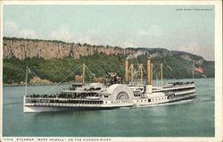 Steamer "Mary Powell" on the Hudson River New York Postcard Postcard Postcard