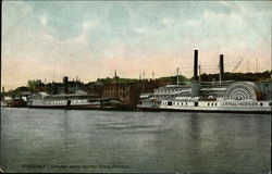 Glimpse along Harbor Front, Rondout Kingston, NY Postcard Postcard Postcard