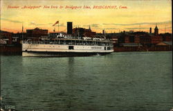 Steamer "Bridgeport" New York & Bridgeport Line Postcard