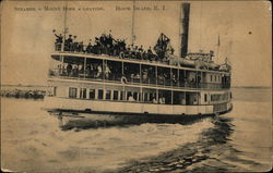 Steamer Mount Hope Leaving Postcard