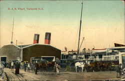 DAR Wharf View Postcard