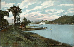 Str. Ransom B. Fuller on the Kennebec Postcard