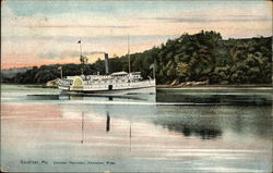 Steamer Kennebec on the Kennebec River Postcard