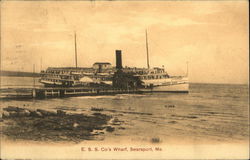 ESS Company's Wharf Searsport, ME Postcard Postcard Postcard