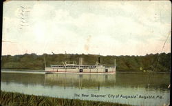 The New Steamer "City of Augusta" Postcard