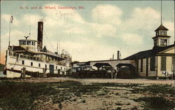 BC and A Wharf Postcard