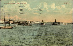 View of Harbor Postcard