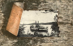 Steamer on Lake Winnepesaukee Postcard