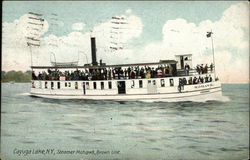 Steamer Mohawk, Brown Line Cayuga Lake, NY Postcard Postcard Postcard