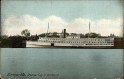 Steamer City of Rockland Bangor, ME Postcard Postcard Postcard