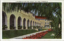 A Glimpse Of The Casa Marina Key West, FL Postcard Postcard