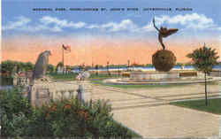 Memorial Park Jacksonville, FL Postcard Postcard