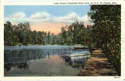 Lake Scene, Tombigee State Park Tupelo, MS Postcard Postcard