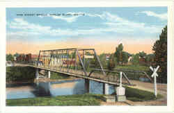 Vine Street Bridge Poplar Bluff, MO Postcard Postcard