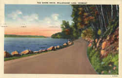 The Shore Drive, Willoughby Lake Postcard